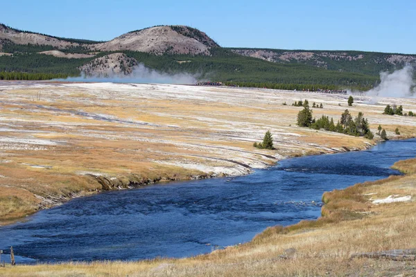 Río Firehole Parque Nacional Yellowstone — Foto de Stock