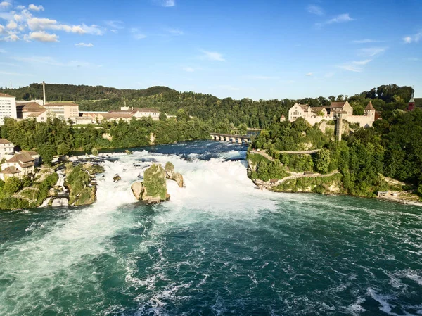 Rheinfall Air Terjun Terbesar Eropa — Stok Foto