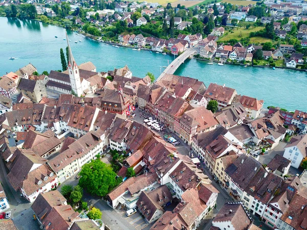 Stein Rhein Medeltida Stad Nära Shaffhausen Schweiz — Stockfoto