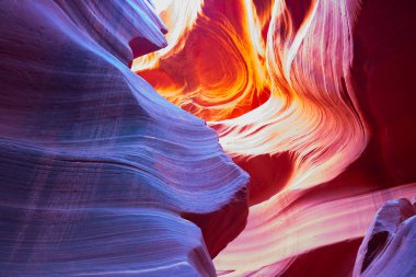 Arizona, Page yakınlarındaki ünlü Antilop Kanyonu