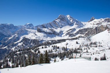 İsviçre Alplerinde kış