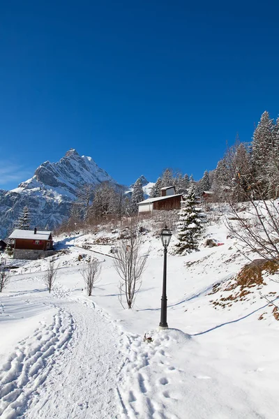 Invierno Los Alpes Suizos Suiza — Foto de Stock