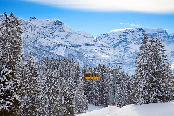 Zima Szwajcarskich Alpach Szwajcaria — Zdjęcie stockowe