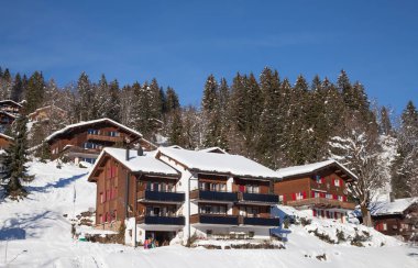 İsviçre Alplerinde kış