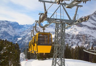 İsviçre Alplerinde kış