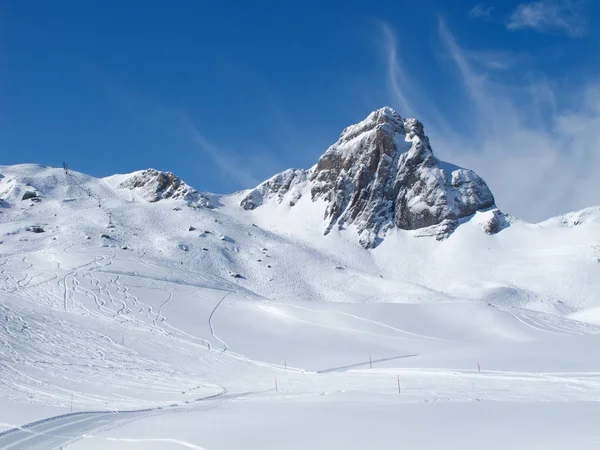 Зима Швейцарских Альпах Швейцария — стоковое фото