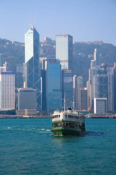 Day Star Feribotuyla Nisan 2017 Hong Kong Çin Victoria Limanı — Stok fotoğraf