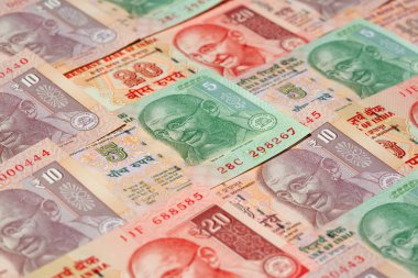 Hint banknotlarının koleksiyonu.