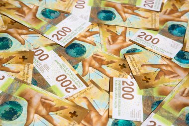 Barnd yeni İsviçre 200 topluluğu (2018 yılında verilen banknotlar franks)