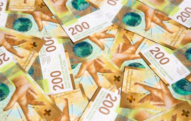 Barnd yeni İsviçre 200 topluluğu (2018 yılında verilen banknotlar franks)