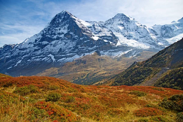 Höstlandskap Regionen Jungfrau — Stockfoto