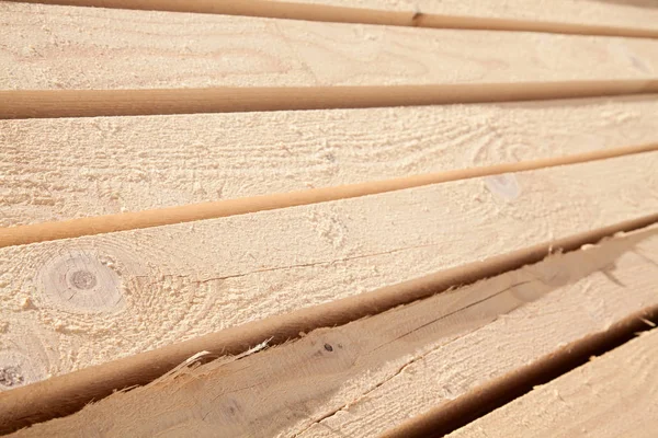 Stack New Wooden Studs Lumber Yard — Stock Photo, Image