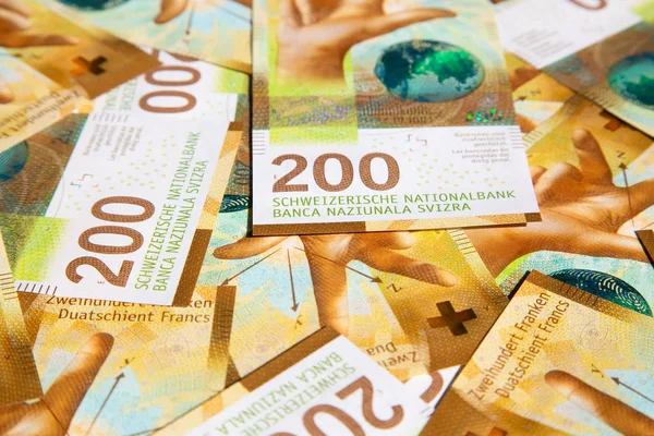 新しいスイス銀行券のコレクション 2017年発行 — ストック写真