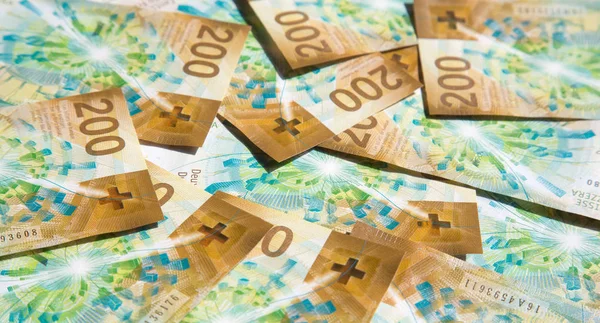 Barnd yeni İsviçre 200 topluluğu (2018 yılında verilen banknotlar franks)