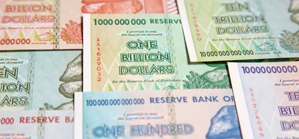 Billets Zimbabwe Après Hyperinflation — Photo