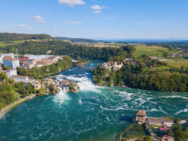 Rheinfall Maior Cachoeira Europa — Fotografia de Stock