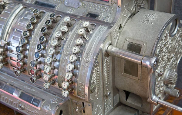 Ancient Mechanical Cash Register Machine — Stock Photo, Image