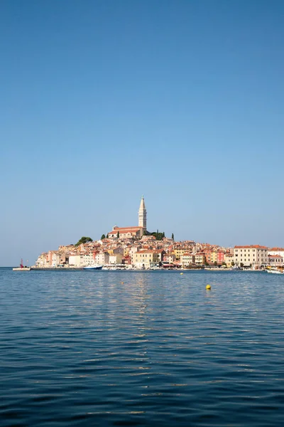 Oude Stad Rovinj Aan Adriatoc Zee Kroatië — Stockfoto