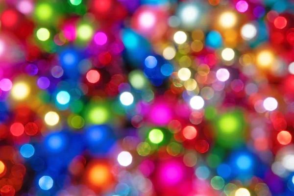 クリスマスツリーの暗いライト — ストック写真