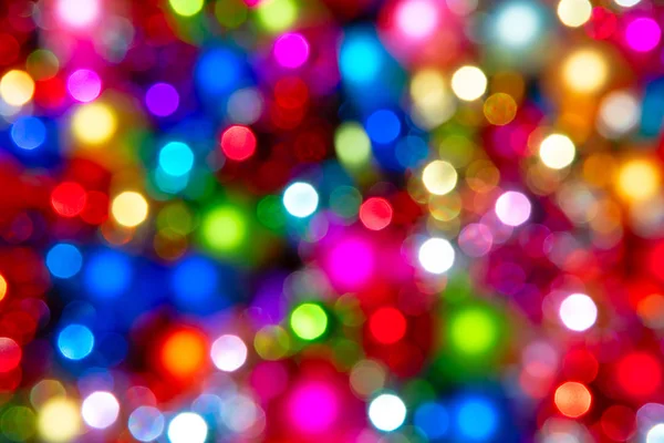 Defocused Ligths Christmas Tree — Stock Photo, Image