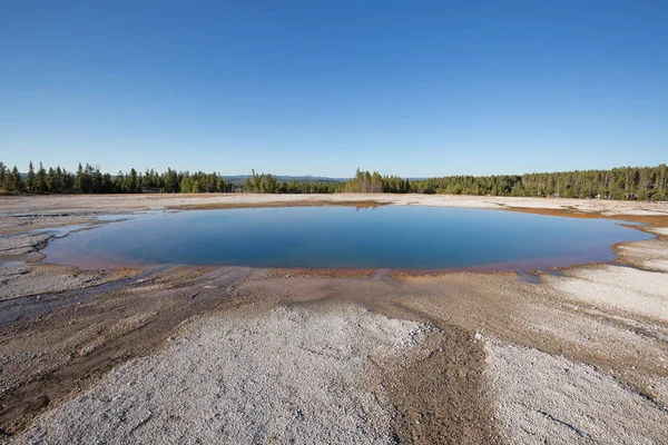 Alsó Gejzír Medence Yellowstone Nemzeti Parkban Usa — Stock Fotó