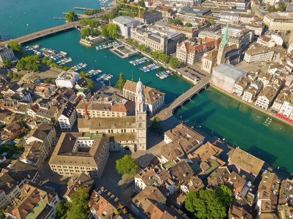 Zürih Donwtown Sviçre 2018 Görünümünü — Stok fotoğraf