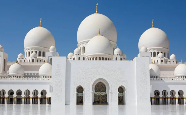 Mesquita Sheikh Zayed Famosa Abu Dhabi Emirados Árabes Unidos — Fotografia de Stock