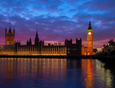 Londra. Big ben Saat Kulesi.