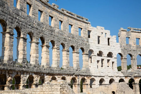 Pula. Římský amfiteátr. — Stock fotografie