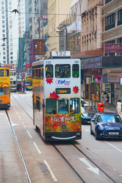 Hong kong tramvaj — Stock fotografie