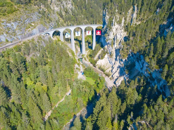 Landwasser viaduct — Stock Photo, Image