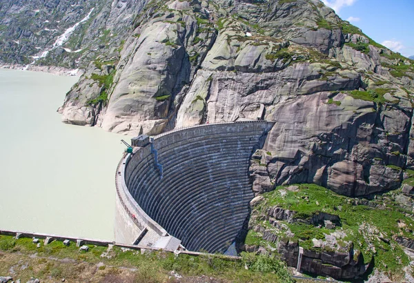 Diga Della Centrale Idroelettrica Sul Fiume Reno — Foto Stock