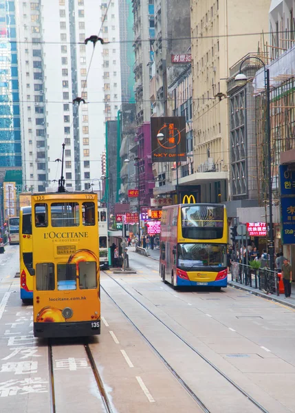 Tram van Hongkong — Stockfoto