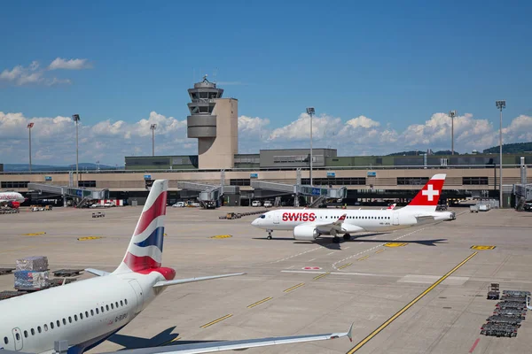 Zürichi repülőtér — Stock Fotó