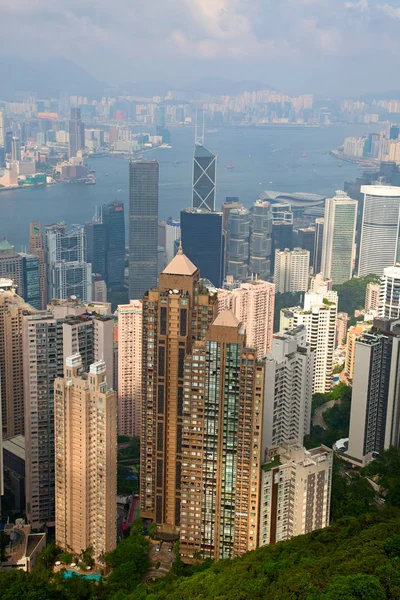 Hong kong. Blick vom Gipfel — Stockfoto