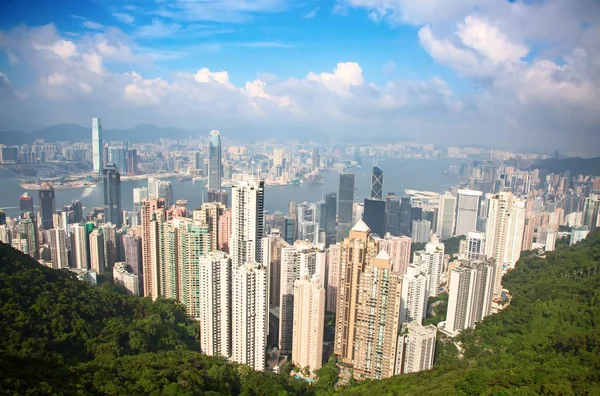 Hong kong. widok ze szczytu — Zdjęcie stockowe