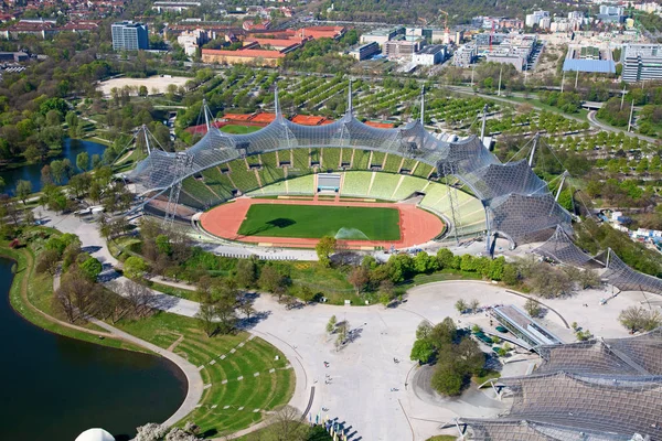 Olimpiai Park Münchenben, Németország — Stock Fotó