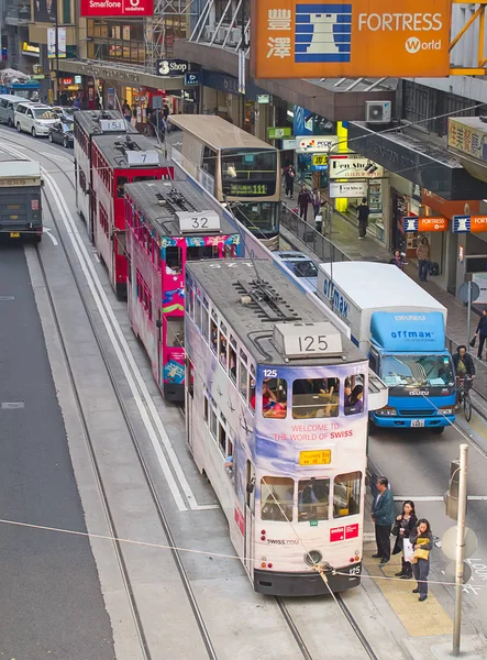 Tram van Hongkong — Stockfoto