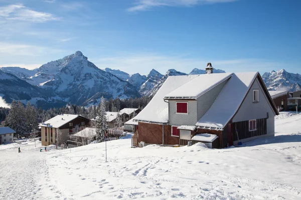 Vintern i Alperna — Stockfoto