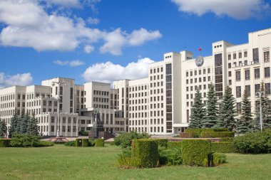 Minsk'te bina Parlamento. Belarus