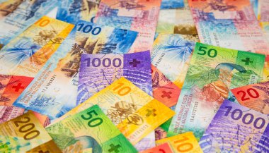 Yeni İsviçre banknotlarının koleksiyonu (2017-2019 yıllarında yayınlandı))