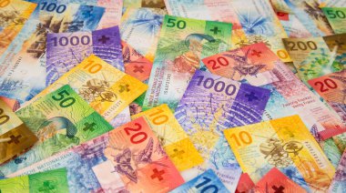 Yeni İsviçre banknotlarının koleksiyonu (2017-2019 yıllarında yayınlandı))