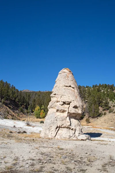 Gorące Źródła Mamuta Parku Narodowym Yellowstone Wyoming Usa — Zdjęcie stockowe