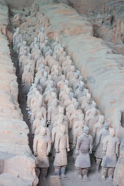 Xian China Octubre 2017 Famoso Ejército Terracota Xian China Mausoleo —  Fotos de Stock