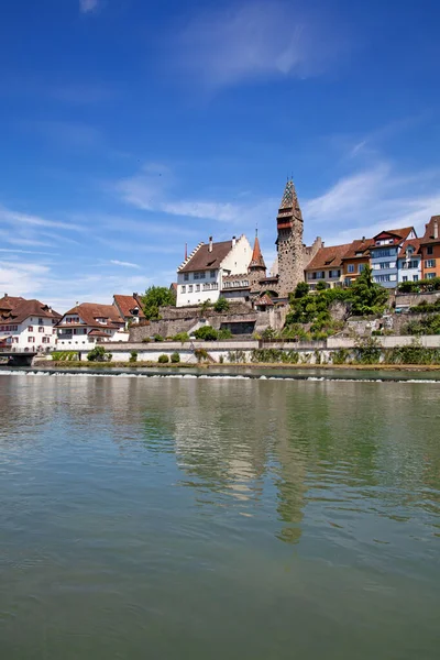 瑞士苏黎世附近的Bremgarten古城 — 图库照片