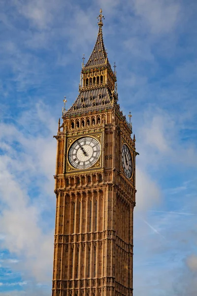 Londra Daki Ünlü Big Ben Saat Kulesi — Stok fotoğraf
