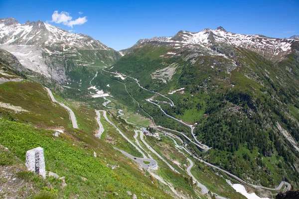 Rhone Ledovec Zdroj Řeky Rhone Tání Ústup Důsledku Globálního Oteplování — Stock fotografie