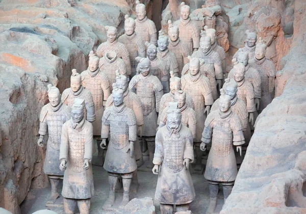 Xian China Octubre 2017 Famoso Ejército Terracota Xian China Mausoleo —  Fotos de Stock