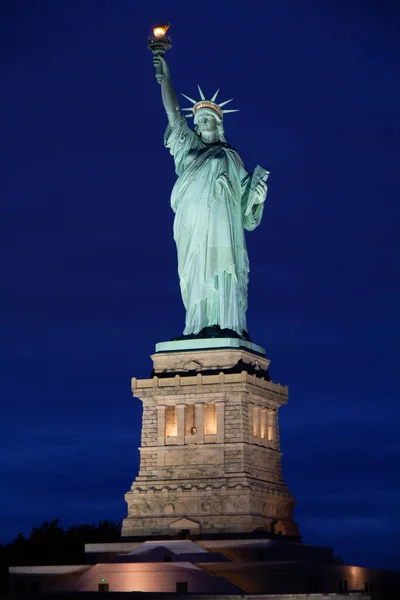 Statue Liberty Sunset — Stock Photo, Image