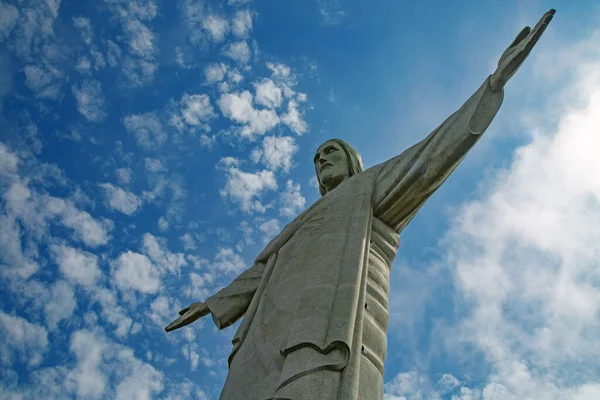 Rio Janeiro Brazil Listopad 2015 Statua Chrystusa Odkupiciela Szczycie Góry — Zdjęcie stockowe